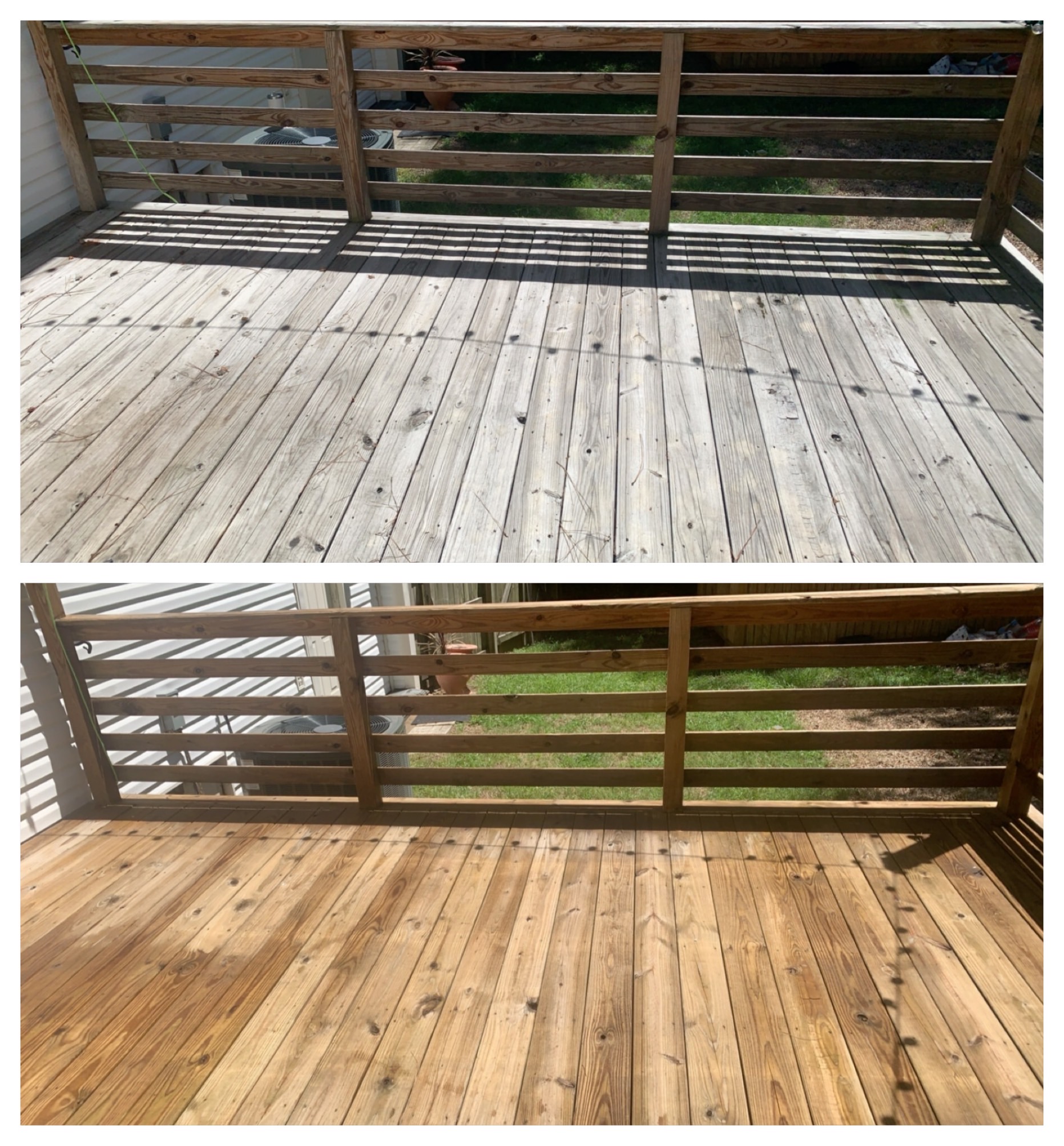 Deck cleaning